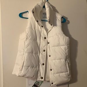 white puffer vest